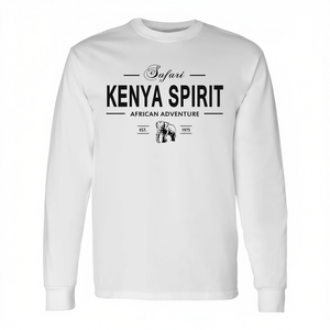 Camiseta de Manga Larga Kenya Spirit Safari con Diseño de Elefante para Aventura Africana - Product Image 2