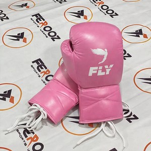 Gants de boxe personnalisés en cuir de vache véritable, protection UV, respirants, fermeture à lacets, pour sparring, kickboxing, arts martiaux, salle de sport - Product Image 6