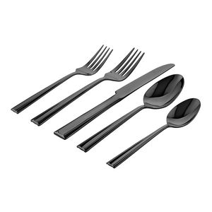Ensemble de couverts en acier poli brillant, prix de gros, utilisation familiale royale, ensemble de couverts en acier miroir, design luxueux - Product Image 2