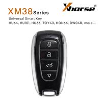 5 قطع/مجموعة مفتاح ذكي عالمي XHORSE VVDI XM38 بتصميم سوبارو، مفتاح ذكي XSSBR0EN سوبارو بـ 4 أزرار XM38
