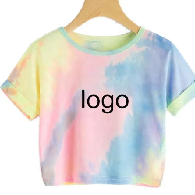 OEM Custom Camisole Fitness Tie Dye Crop Top New Stylish Women's T-Shirts Streetwear women's tank tops women sexy sports bras