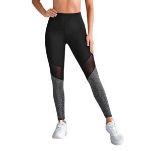 Leggings d'entraînement d'été sans couture pour femmes avec tissu respirant au style personnalisé pour le fitness et les tenues décontractées - Product Image 1