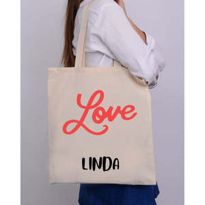 Bolsa de Mano para el Día de San Valentín - Bolsa de Algodón 'Fall in Love' - Product Image 3