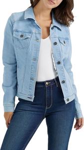 Veste en jean personnalisée tendance pour femme, détails perles, style vintage, 100% coton, été automne hiver, personnalisable, fabriquée à HI 2026 - Product Image 1
