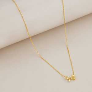 92.5 Silver <b>Necklace</b> 194212 18K Gold & Rhodium Plated Channel Setting Inlay Trendy Religious Style Link Chain for Wedding & Gift - Product Image 2