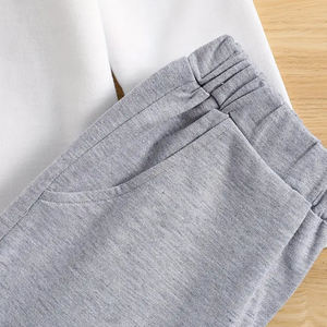 ชุดเสื้อฮู้ดดี้ 2 ชิ้น กางเกงจ็อกเกอร์เอวยางยืด ชุดลำลองใส่สบายสำหรับเด็กผู้หญิง ชุดกีฬาฤดูใบไม้ร่วง - Product Image 6