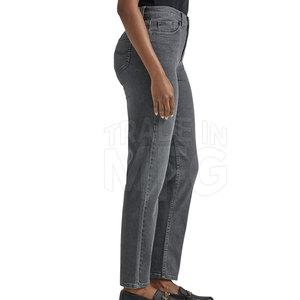 Pantalones vaqueros de alta calidad para mujer, logotipo personalizado, ropa informal de secado rápido, cierre de cordón, talla XL, estilo callejero, Frente plano, Invierno - Product Image 3