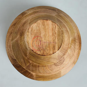 Cuenco de madera de diseño moderno más vendido, utensilios de cocina multiusos, cuenco de comida para ensaladas y frutas, cuenco para servir, precio directo de fábrica - Product Image 4