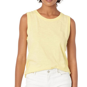 Camiseta sin Mangas de Algodón 100% Suave con Logotipo Personalizado de Calidad Superior para Mujer - Product Image 2