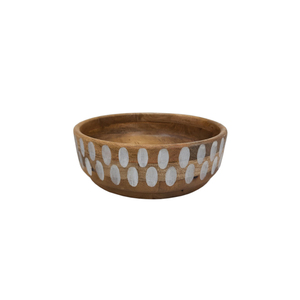 Newest Design Wooden Round Shape Food Serving Bowl Natural Finished for Home & Hotels <b>Tabletop</b> Food Serving Bowls Handmade - Product Image 2