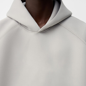 เสื้อฮู้ดสวมหัวผ้าฝ้ายรุ่นใหญ่ของผู้ชายเสื้อมีฮู้ดพิมพ์ลายพัฟคุณภาพหรูหราปักด้วยหินโอเวอร์ไซส์ - Product Image 2