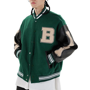 Nouvelle veste Letterman brodée à la mode 100% Polyester durable séchage rapide Baseball Varsity veste Casualwear Varsity Jacket - Product Image 4
