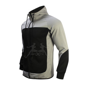 Qualité Pull Surdimensionné Personnalisé À Capuche Visage Bouclier Col Fermeture Éclair Conception 100% Coton Survêtement - Product Image 5