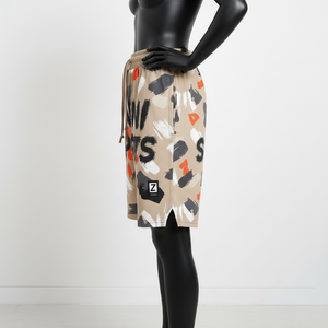 Shorts de basket pour femmes 180 GSM en maille polyester respirante beige, noir, blanc, rouge, avec logo personnalisé imprimé à l'écran - Product Image 3