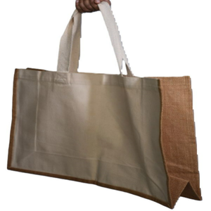 Bolsa de lona de algodón de gran capacidad personalizada, bolsa reutilizable ecológica para comestibles, bolsa reutilizable ecológica con mango superior, bolsa promocional - Product Image 3
