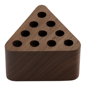 Wooden <b>Desk</b> Organizer with 10 Holes Premium Walnut Finish Pen Holder Hot Selling New Arrival holders for sale - Product Image 1