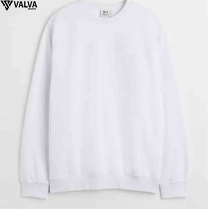 Sweat-shirts à col rond pour hommes sur mesure, motif uni, doublure polaire respirante, mélange de coton pour l'hiver, couleurs personnalisées, logo - Product Image 2