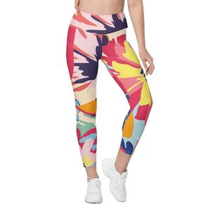 Leggings imprimés en gros pantalons de yoga pour femmes taille haute coupe ajustée confortable Gym Fitness extensible respirant tenue de sport - Product Image 1