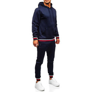 Nueva fabricación de ropa de diseño transpirable de alta calidad 100% algodón French Terry Slim Fit hombres pulóver chándal para hombres - Product Image 5
