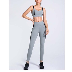Leggings taille haute et costume de Yoga, ensemble de Fitness classique pour femmes - Product Image 1