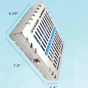 Bandeja de instrumentos quirúrgicos dentales de acero inoxidable de alta calidad Manual y esterilización de servicio eléctrico CE aprobado con 10 instrumentos - Product Image 3