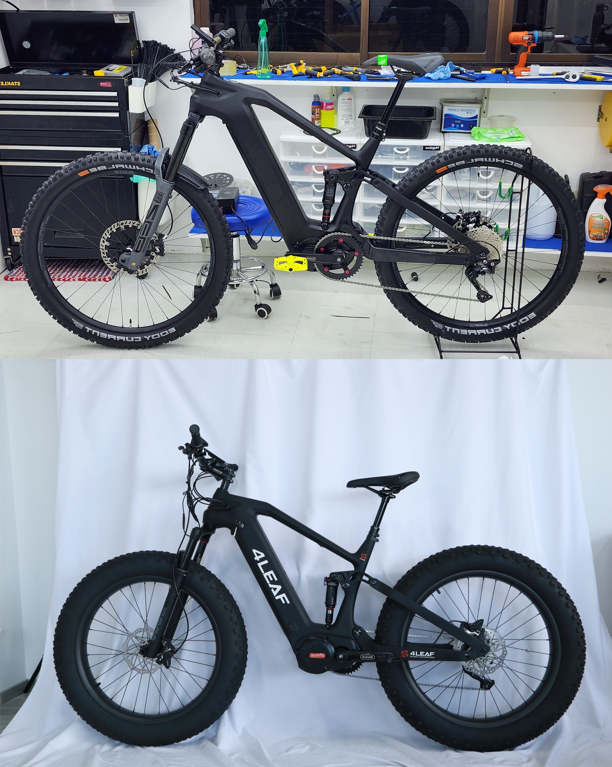 BAFANG 1000W カーボンファイバー ブースト電動自転車 26*4インチ