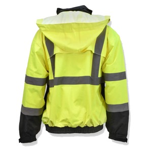 Chaqueta de bombardero reflectante duradera de alta visibilidad 3 en 1 más vendida, ropa de trabajo hecha en fábrica con bloqueo de color disponible a granel - Product Image 2