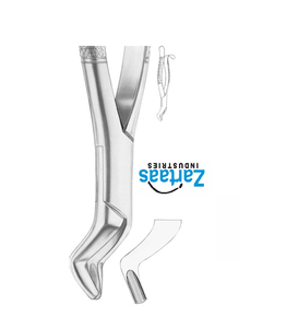 Forceps d'extraction dentaire en acier inoxydable de haute qualité pour molaires supérieures, fig. 104, exportateurs et fabricants - Product Image 2