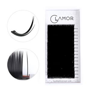 Plateaux d'extension de cils de volume russe faux vison flare cachemire facile ventilateur extensions de cils extension de cils individuelle naturelle - Product Image 3