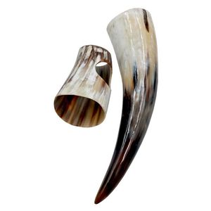 CORNE NATURELLE DE MEILLEURE QUALITÉ Célébrez Noël avec une corne à boire Viking authentique pour l'hydromel et les acclamations des fêtes - Product Image 3