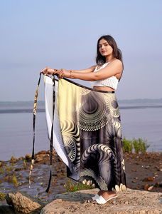 JSN 2025 เข็มขัดคาดเอวแฟชั่นใหม่สำหรับชุดว่ายน้ำวันพีซผู้หญิงพร้อมผ้าซารอง - Product Image 3