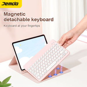 Jemdo PU có thể gập lại trường hợp + Bàn phím cho 7/8/9th Gen Ipad 10.2 "Kích thước màn hình cho máy tính bảng bảo vệ trifold lật Bìa - Product Image 2