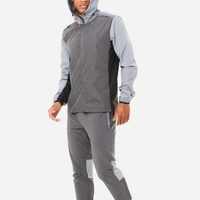 Individuell Bedruckter Strass-Verzierter Solider Atmungsaktiver Sommer-Windbreaker Fallschirm-Trainingsanzug 2-in-1 Design Unisex