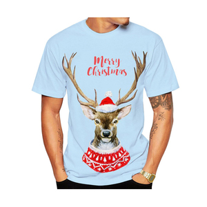 Hot Sale <b>Christmas</b> Men' <b>Christmas</b> T Shirts Cotton Designer OEM Services Custom Printed Plus Size Men's <b>Christmas</b> T Shirts - Product Image 3