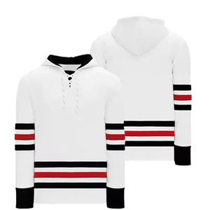 Custom Made Ice Hockey Hoodie Jersey Design Sublimated Oversized Youth Pullover Hockey Hoodies With <b>Lace</b> <b>Collar</b> for Men - Product Image 1