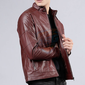 Veste en cuir d'hiver pour homme, vente chaude, nouvelle mode, veste en cuir d'hiver pour homme, veste en cuir d'hiver coupe-vent - Product Image 4