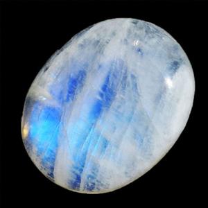 พลอยมูนสโตนสีรุ้งธรรมชาติ รูปทรงวงรีแบนเรียบ สำหรับทำแหวนเครื่องประดับ ขนาด 13x18 มม. พลอยหลวม - Product Image 3