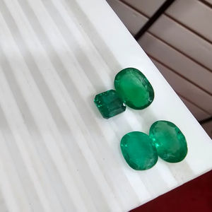 Pierres précieuses en vrac de qualité AAA, éclat excellent, forme émeraude parfaite, couleur verte, qualité naturelle de la Zambie, 20% de réduction et cadeau du Nouvel An - Product Image 4