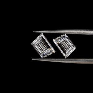 1.0ถึง3.0 CT เพชรรูปสี่เหลี่ยมคางหมูตัดแล็บคู่ CVD & HPHT แฟนซีตัดเป็นขั้นสำหรับแหวนหมั้นแหวนของขวัญต่างหู - Product Image 1