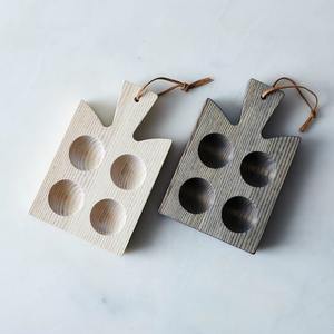 Stylish <b>Wooden</b> Egg <b>Rack</b> For Modern Kitchen Decor Farmhouse Interior Design And Rustic Home Storage Setup - Product Image 5