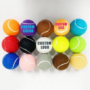 Balles de tennis blanches avec logo imprimé personnalisé pour chiens de compagnie, jouets et balles mobiles, balles de tennis en caoutchouc - Product Image 5