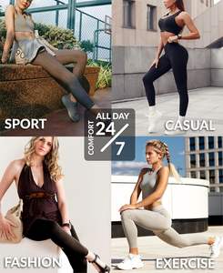 Cozy Fit <b>Womens</b> <b>Leggings</b> Knitted Fabric Breathable Texture Mid Rise Support Smooth Flexible Movement Daily Comfort Durable - Product Image 5