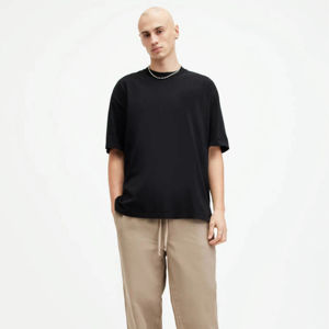 Nueva llegada personalizada de gran tamaño para hombre de peso pesado 100% algodón Vintage Stock camiseta transpirable Jersey tela de talla grande ropa - Product Image 1