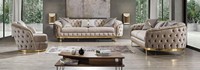 Vente flash : Ensemble de canapés modulaires en bois réglables de style moderne Madrid, fabriqué en Turquie, haute qualité, deux places, pour salons