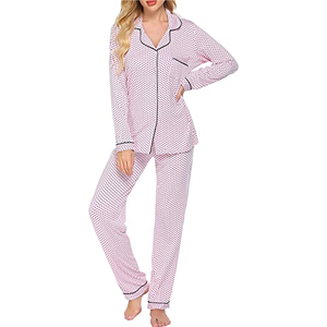 2025 femmes pyjamas à manches longues femmes pyjama ensemble imprimé haut long pantalons longs deux pièces ensemble pyjamas - Product Image 3