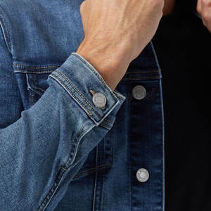 Veste en jean Slim Fit de fabrication professionnelle pour hommes, tenue décontracté, veste en jean personnalisée pour hommes à usage extérieur - Product Image 6