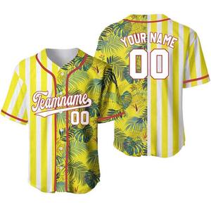 Maillot de baseball par sublimation pour homme, chemise de softball imprimée à boutons, maillot d'entraînement de baseball pour homme - Product Image 3