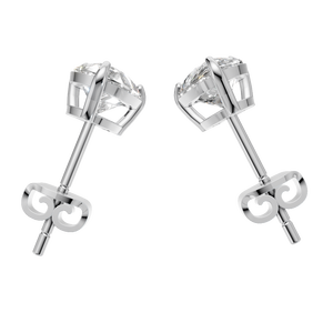 ต่างหูเพชรโมอิสซาไนต์ทรงลูกแพร์แบบโซลิแทร์ ทองคำแท้ 14k คุณภาพสูง สำหรับเป็นของขวัญงานหมั้นหรืองานแต่งงาน - Product Image 3