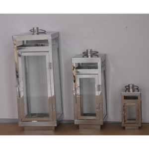 Lanternes à bougies grises de style marocain Bougeoirs à cire suspendus de table élégants pour la décoration intérieure Fourniture de lumière pour les événements - Product Image 3