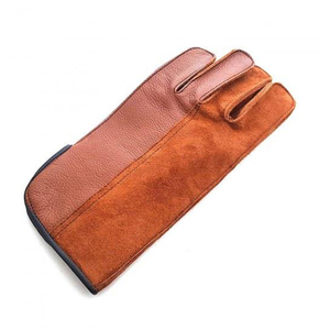 Gants de fauconnerie conçus Tor le fauconnier par le fauconnier La peau de cerf la plus fine et expédiée dans le monde entier Gants en cuir de vachette - Product Image 2